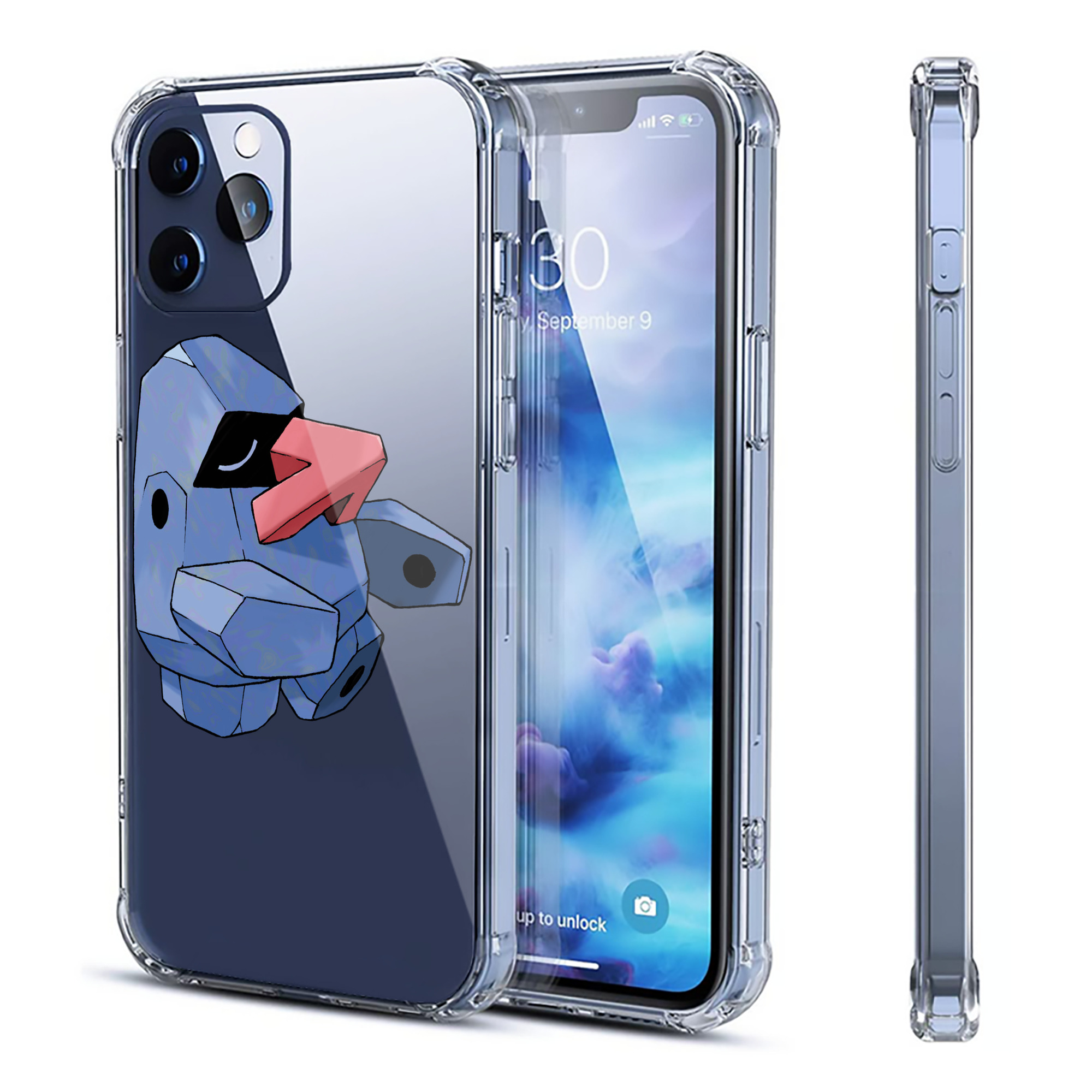 （画像用） ポケットモンスター Pokémon 【iPhone 12シリーズ対応】透明スマホケース（クリアソフトケース）